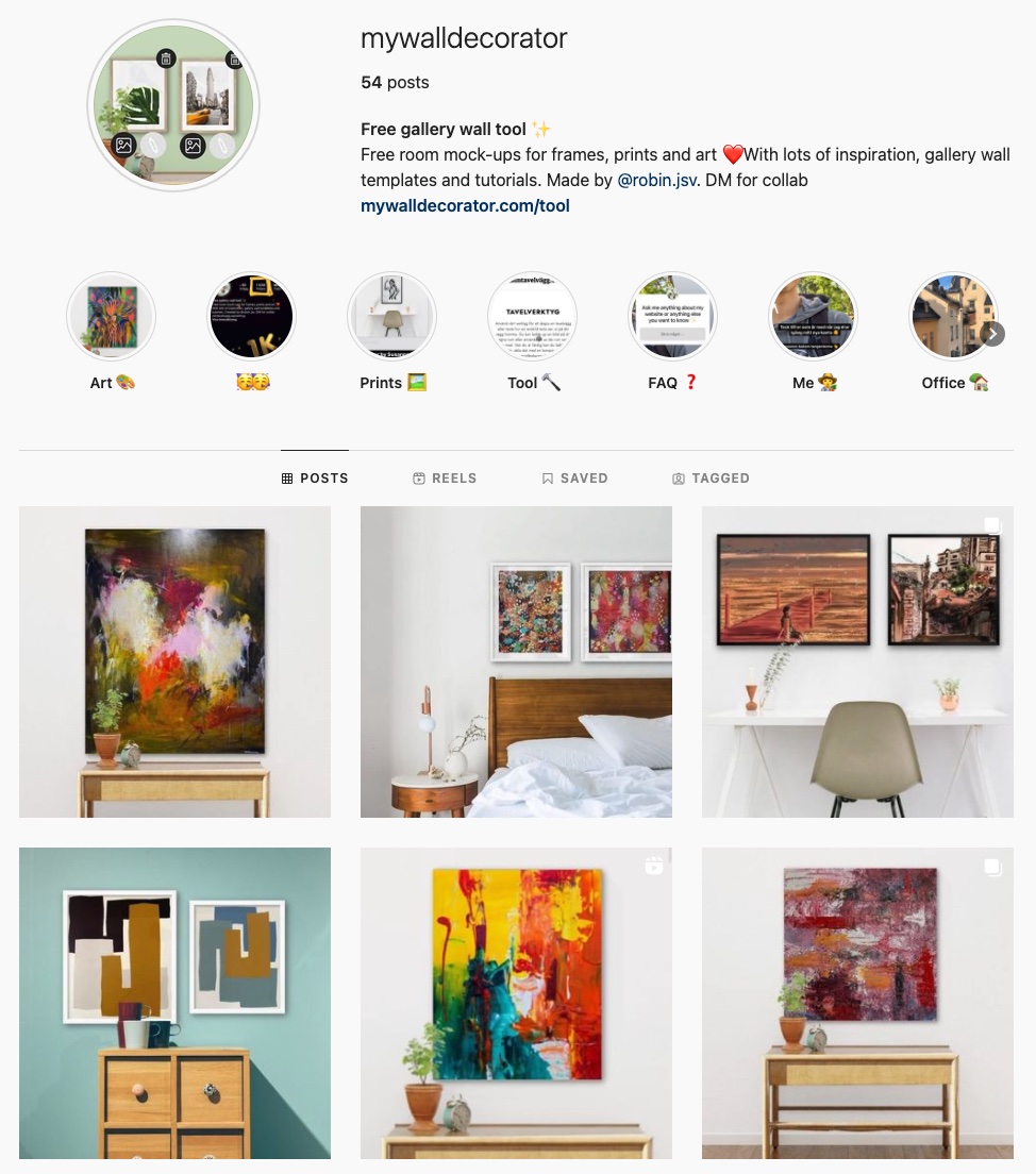 Instagram feed for @mywalldecorator