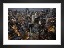 Gallery wall with picture frame in black in size 13x18 with print "Skyline at night"