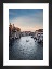 Gallery wall with picture frame in black in size 13x18 with print "Canal in Venice"